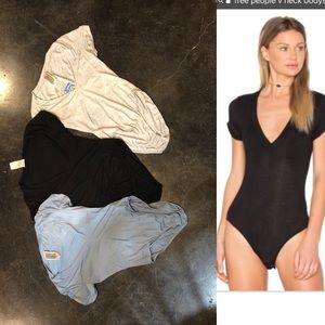3 New Free People body suits